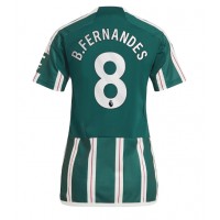 Maglie da calcio Manchester United Bruno Fernandes #8 Seconda Maglia Femminile 2023-24 Manica Corta